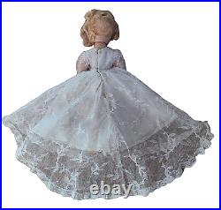 Vintage Madame Alexander 9 Composition Little Betty Bride Doll 1937-1943