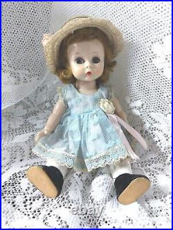 Vintage Madame Alexander Alex 7.5 Doll Moving Blue Eyes 1953