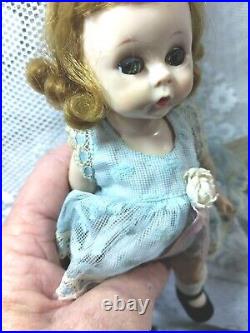 Vintage Madame Alexander Alex 7.5 Doll Moving Blue Eyes 1953