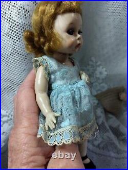 Vintage Madame Alexander Alex 7.5 Doll Moving Blue Eyes 1953