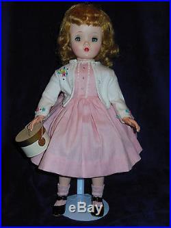 Vintage Madame Alexander Binnie Walker Doll with Hatbox 1955 Cissy Face 18 A/O NM
