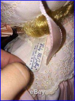 Vintage Madame Alexander Blonde Baby McGuffey Baby Doll 1962 Pink Dress 19 HTF