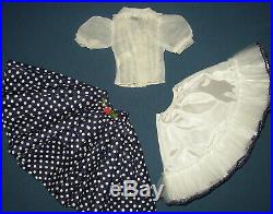 Vintage Madame Alexander Blouse & Skirt For Cissy 20 Tall Doll & Homemade Slip