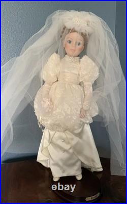 Vintage Madame Alexander Bride Porcelain Doll Limited Edition 1989