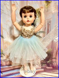 Vintage Madame Alexander Brunette Elise Ballerina In Blue International Buyers