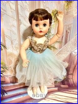Vintage Madame Alexander Brunette Elise Ballerina In Blue International Buyers