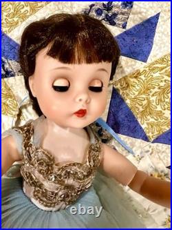 Vintage Madame Alexander Brunette Elise Ballerina In Blue International Buyers