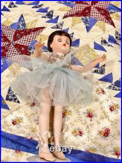Vintage Madame Alexander Brunette Elise Ballerina In Blue International Buyers