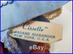 Vintage Madame Alexander CISSETTE #810 Blue Garden Tea Ensemble Beautiful c1960