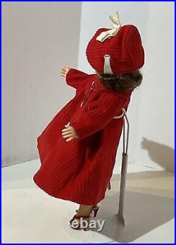 Vintage Madame Alexander CISSETTE in 1958 #851 Red Corduroy Reversible Coat/Hat