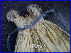 Vintage Madame Alexander CISSY Doll Dress Yellow Sundress Rhinestone Bodice