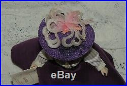 Vintage Madame Alexander Cissette Doll In Purple Victorian Dress & Purple Hat