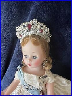 Vintage Madame Alexander Cissette Queen Doll Tagged 1950's Hard Plastic Doll 9