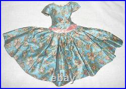 Vintage Madame Alexander Cissy Beautiful Blue Bird Print Dress