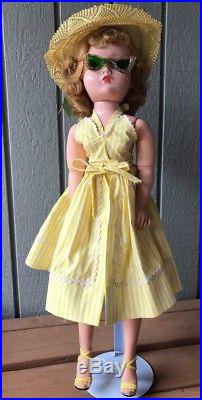 Vintage Madame Alexander Cissy Doll 1957 Cabana Set Yellow Sunsuit Very Rare Hat