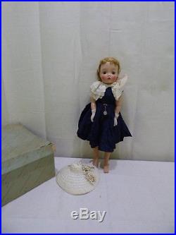 Vintage Madame Alexander Cissy Doll 1957 Navy Cocktail Dress Slip #2141