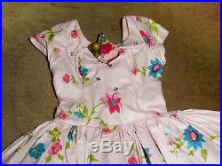 Vintage Madame Alexander Cissy Doll Dress with Rhinestones and Flower NO TAG