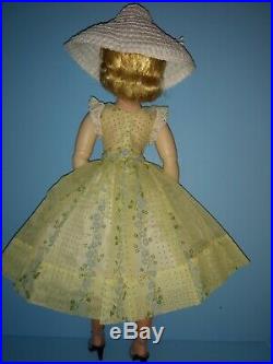 Vintage Madame Alexander Cissy Doll HTF Tagged Flocked Nylon Dress 1958