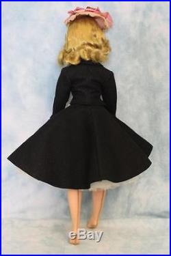 Vintage Madame Alexander Cissy Doll in Afternoon Suit, #2119, 1957 Black, White