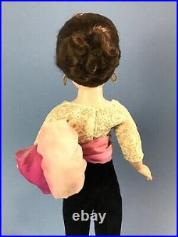 Vintage Madame Alexander Cissy Doll with Rare Brunette Ponytail Evening Soirée