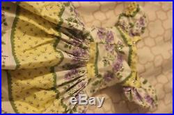 Vintage Madame Alexander Cissy yellow And Purple Floral Dress daydress with tag