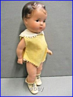 Vintage Madame Alexander Composition Quintuplet Toddler Doll Dressed