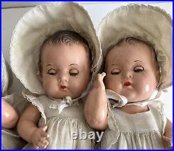 Vintage Madame Alexander Dionne Rare Toddler Quintuplet Dolls Set 11 Original