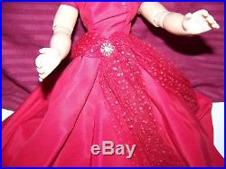 Vintage Madame Alexander Doll-20 Cissy In Red Dress