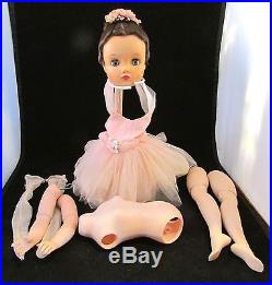 Vintage Madame Alexander Doll Elise Ballerina-Pink-Brunette-1950s/early 60s