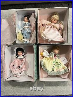 Vintage Madame Alexander Dolls (4) 39045, 34020, 35630, 35615. Original box