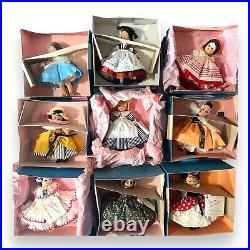 Vintage Madame Alexander Dolls LOT OF 18 All In Boxes