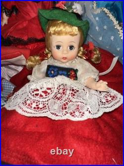 Vintage Madame Alexander Dolls Set Of 7