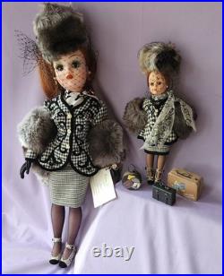 Vintage Madame Alexander Ebony Ivory Houndstooth Doll Cissy Cissette Lmited Ed