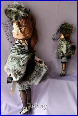 Vintage Madame Alexander Ebony Ivory Houndstooth Doll Cissy Cissette Lmited Ed