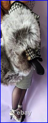 Vintage Madame Alexander Ebony Ivory Houndstooth Doll Cissy Cissette Lmited Ed