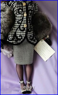 Vintage Madame Alexander Ebony Ivory Houndstooth Doll Cissy Cissette Lmited Ed