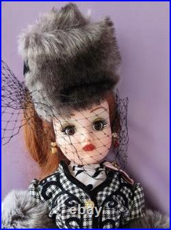 Vintage Madame Alexander Ebony Ivory Houndstooth Doll Cissy Cissette Lmited Ed