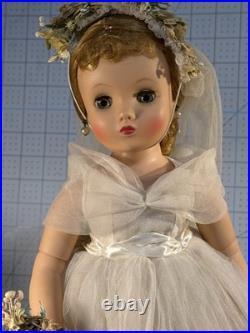 Vintage Madame Alexander Elise Blonde Bride Doll 15-16 No Box 1950-1959 Beauty