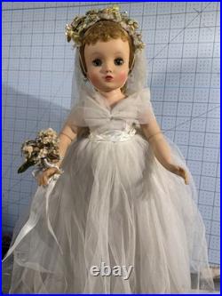 Vintage Madame Alexander Elise Blonde Bride Doll 15-16 No Box 1950-1959 Beauty
