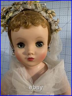 Vintage Madame Alexander Elise Blonde Bride Doll 15-16 No Box 1950-1959 Beauty