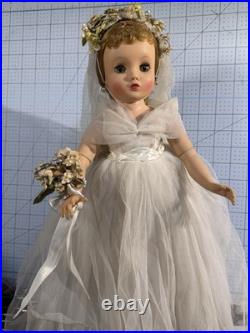 Vintage Madame Alexander Elise Blonde Bride Doll 15-16 No Box 1950-1959 Beauty