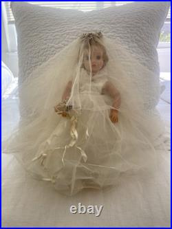 Vintage Madame Alexander Elise Blonde Bride Doll 15-16 No Factor Box 1950-1959