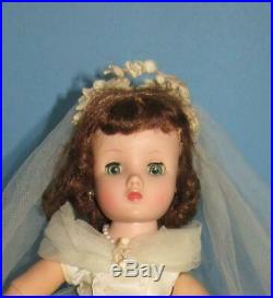 Vintage Madame Alexander Elise Bride Doll 1950's ORIGINAL PRETTY GOWN