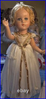 Vintage Madame Alexander Fairy Queen Doll 14 1/2 Composition Mistagged Dress