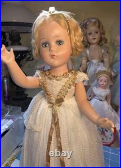 Vintage Madame Alexander Fairy Queen Doll 14 1/2 Composition Mistagged Dress