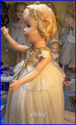 Vintage Madame Alexander Fairy Queen Doll 14 1/2 Composition Mistagged Dress