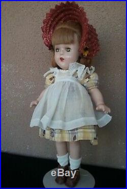 Vintage Madame Alexander Flora McFlimsey 14 doll 1930s composition tagged 1938