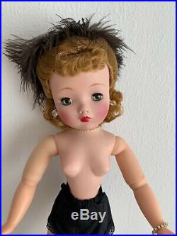 Vintage Madame Alexander HP Cissy Doll in White & Black Polka Dot Dress withAccess