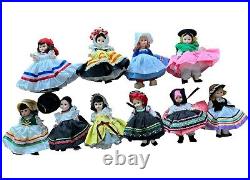 Vintage Madame Alexander International Dolls Lot Of 10 + Accessories + Boxes