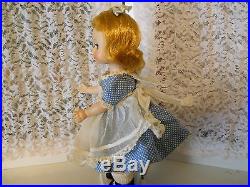 Vintage Madame Alexander Kins Wendy Doll Straight Leg in Tagged Dress Pinafore